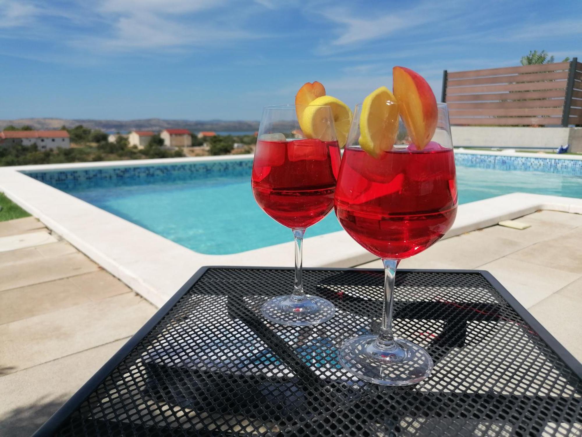 Villa Scolopax Rusticola Skradin With Heated Pool エクステリア 写真