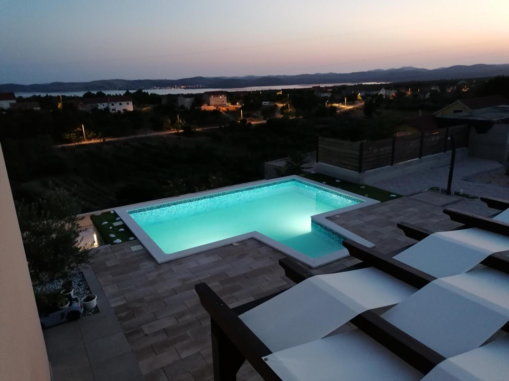 Villa Scolopax Rusticola Skradin With Heated Pool エクステリア 写真